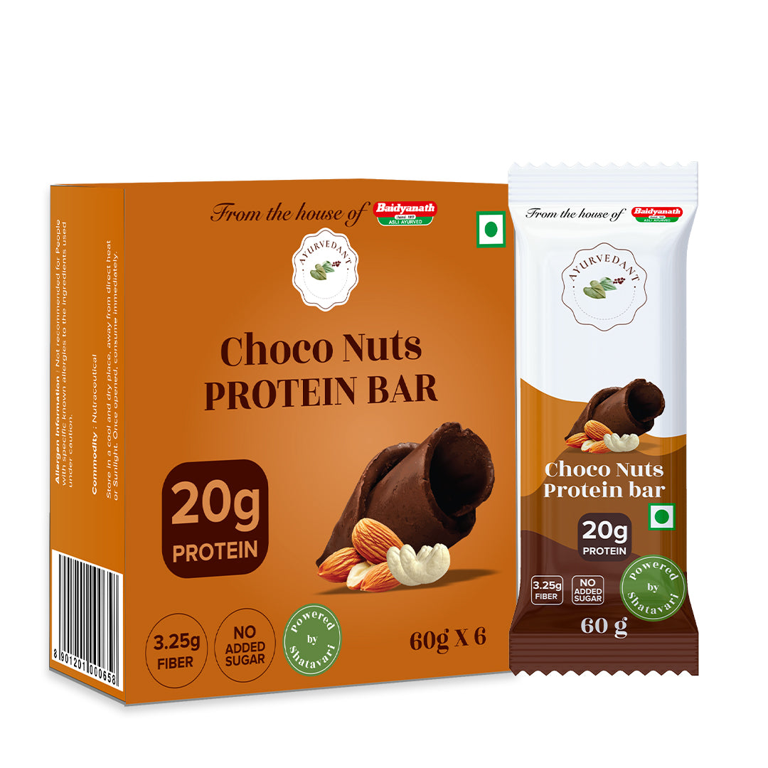 Ayurvedant Choco Nuts Protein Bars pack of-6