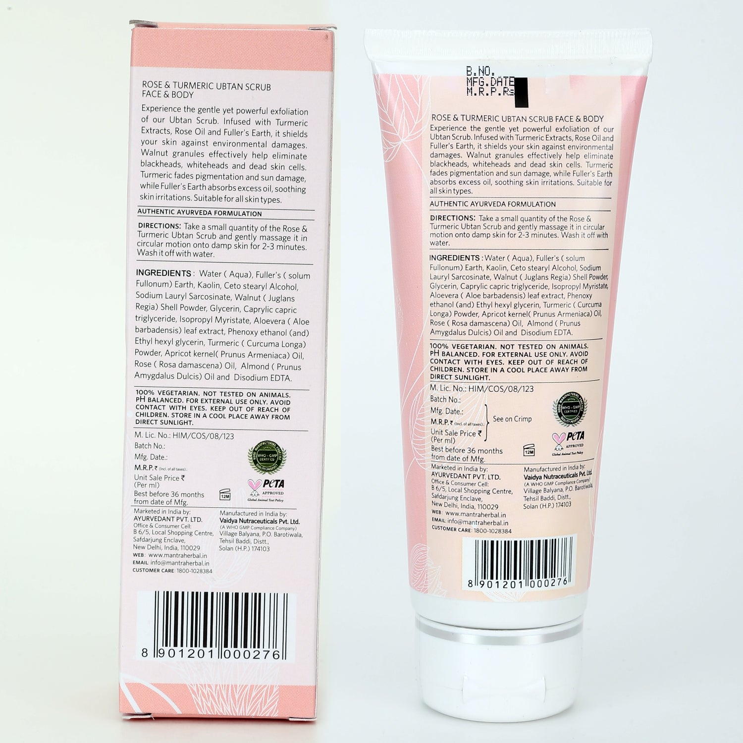 Mantra Rose & Turmeric Ubtan Scrub Face & Body