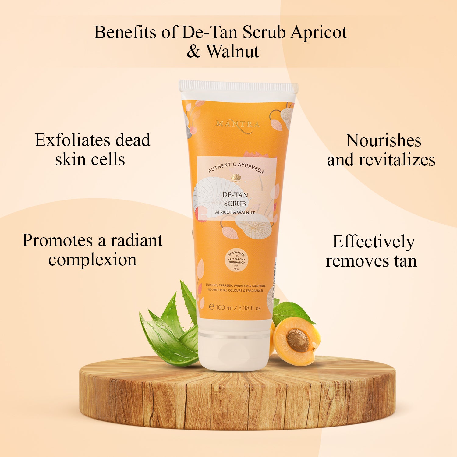 Mantra De Tan Scrub Apricot & Walnut