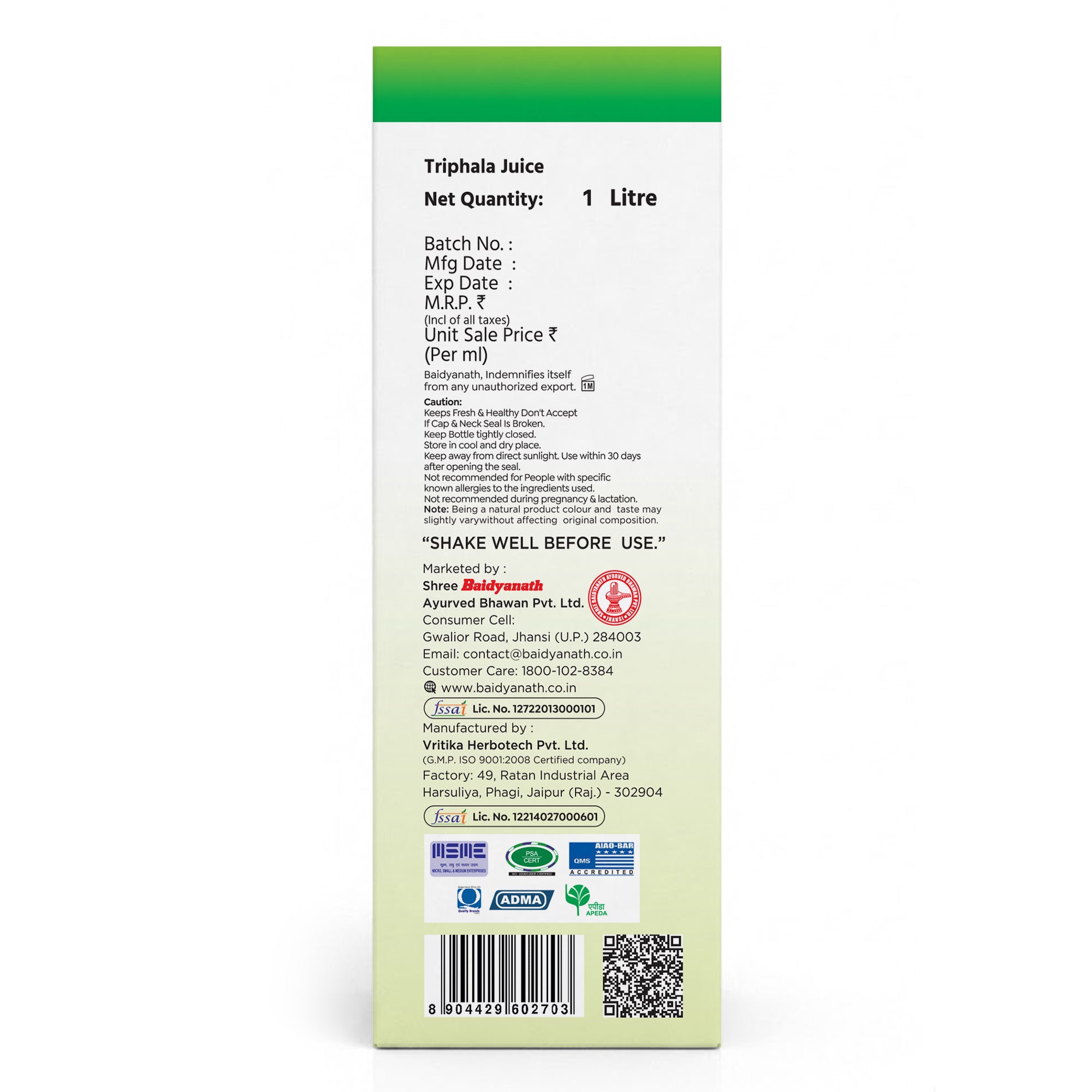 Triphala Juice