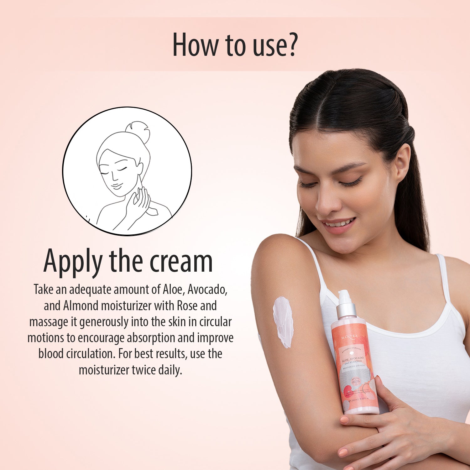 Mantra Aloe Avocado And Almond Moisturiser With Rose