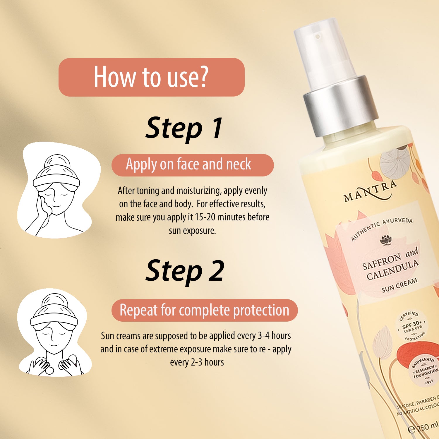 Mantra Saffron And Calendula Sun Cream