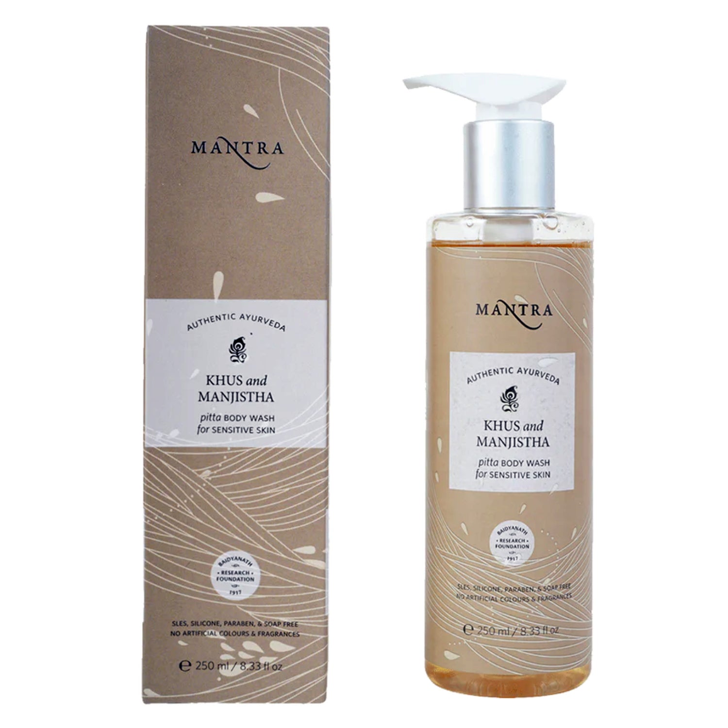 Mantra Khus and Manjistha Pitta Body Wash for Sensitive Skin