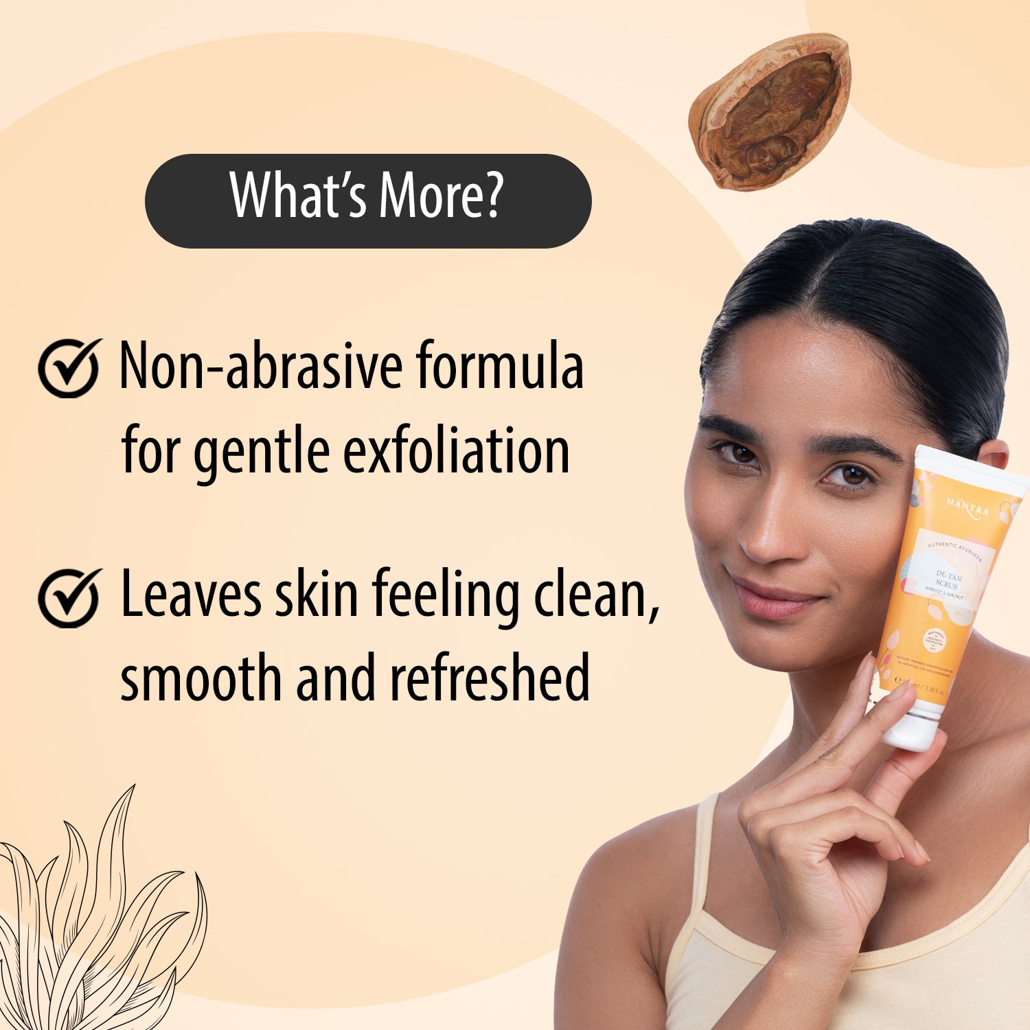 Mantra De Tan Scrub Apricot & Walnut
