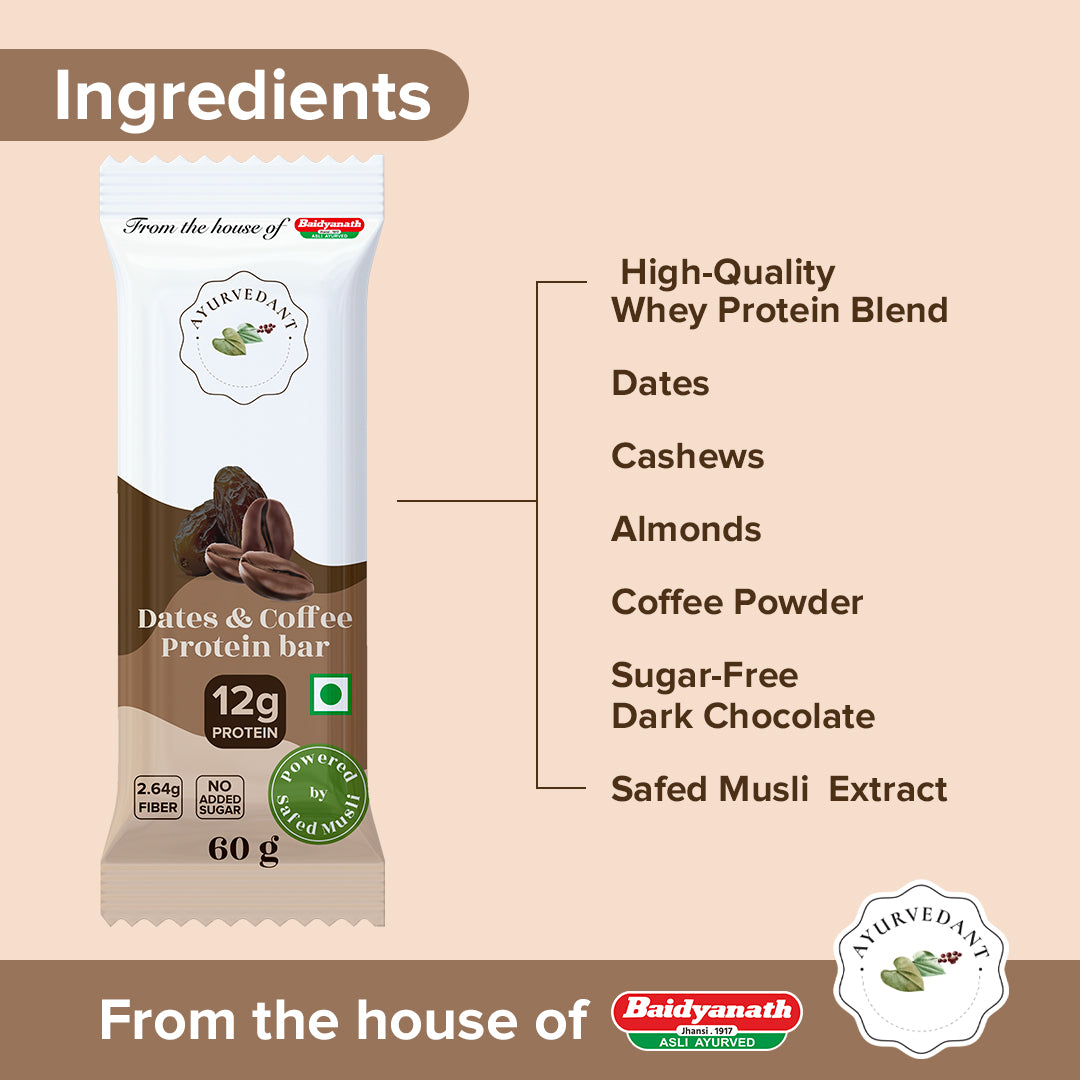 Ayurvedant Dates & Coffee Protein Bar