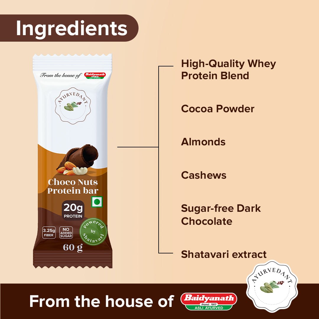 Ayurvedant Choco Nuts Protein Bar
