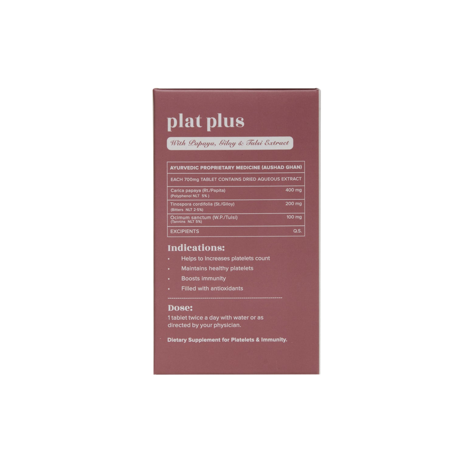 Ayurvedant Plat Plus tablets