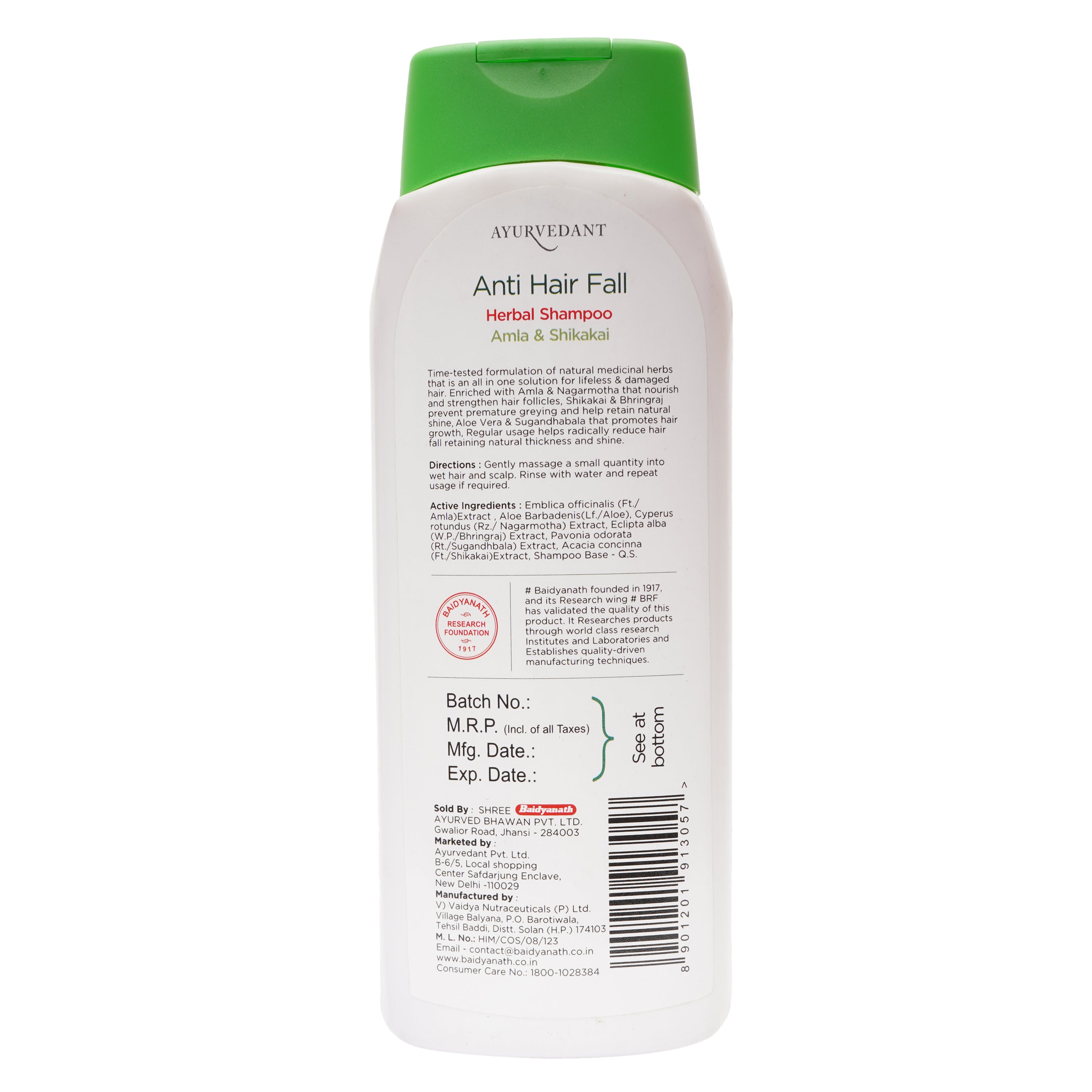 Anti Hair Fall Herbal Shampoo Amla & Shikakai