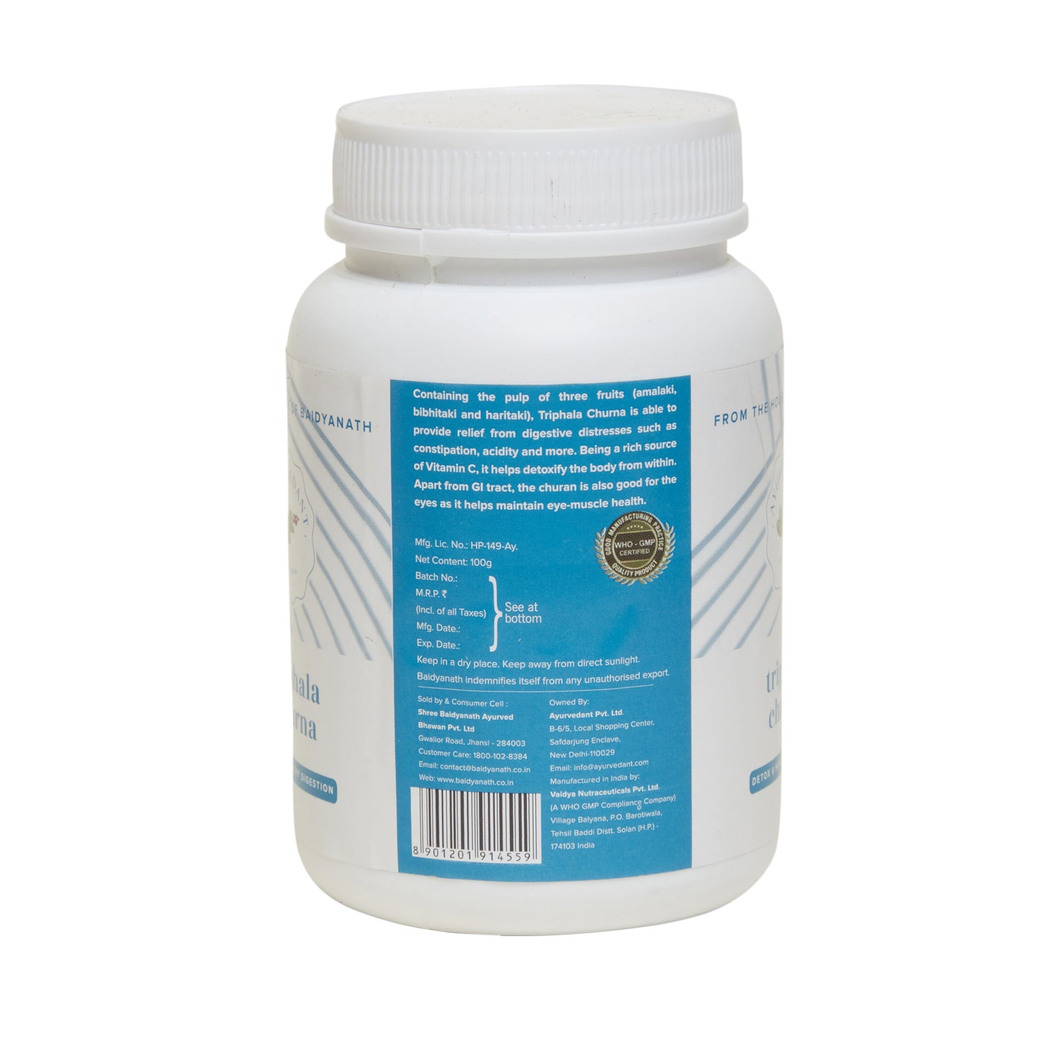 Baidyanath Ayurvedant Triphala Churna