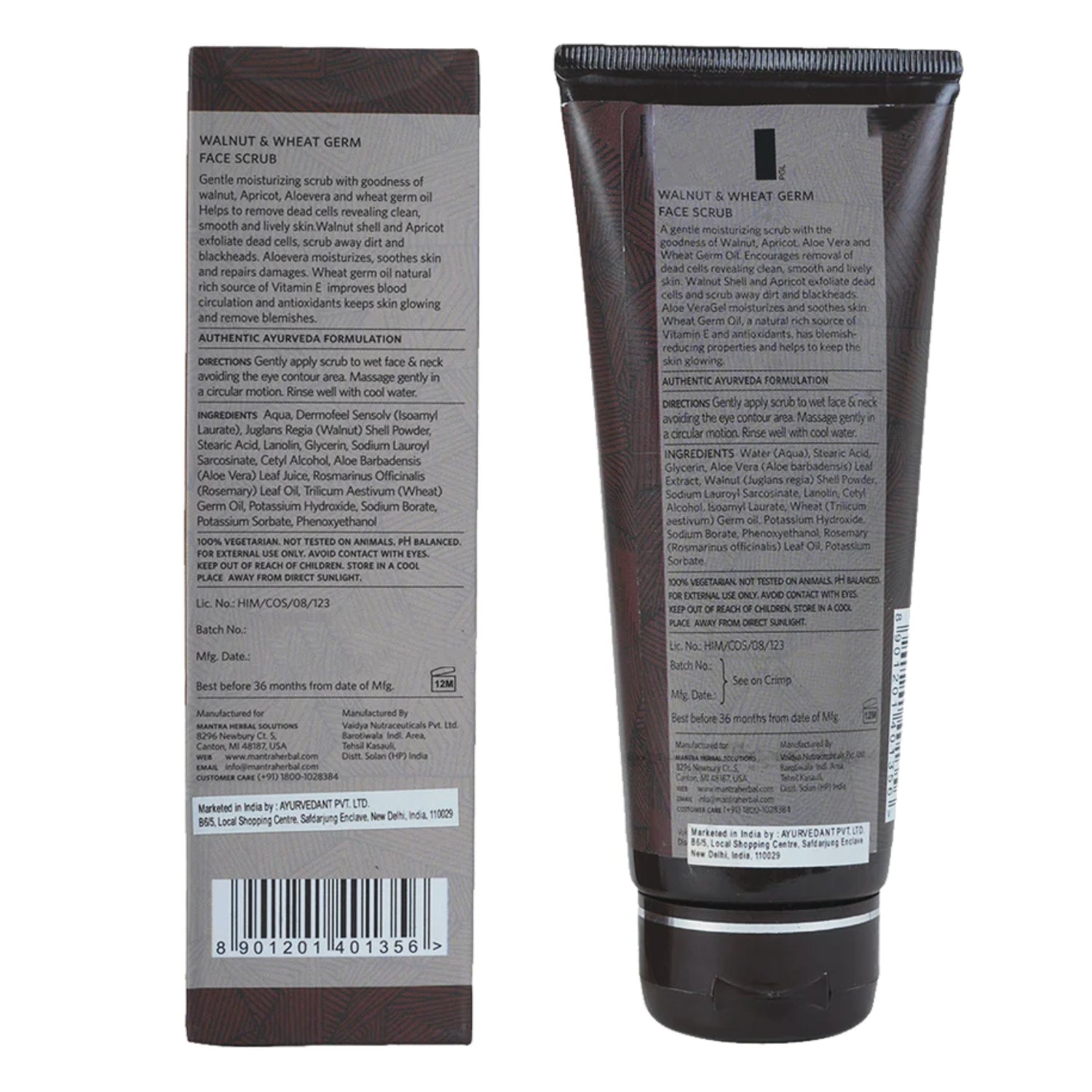 Mantra Walnut & Wheat Germ Face Scrub For Men