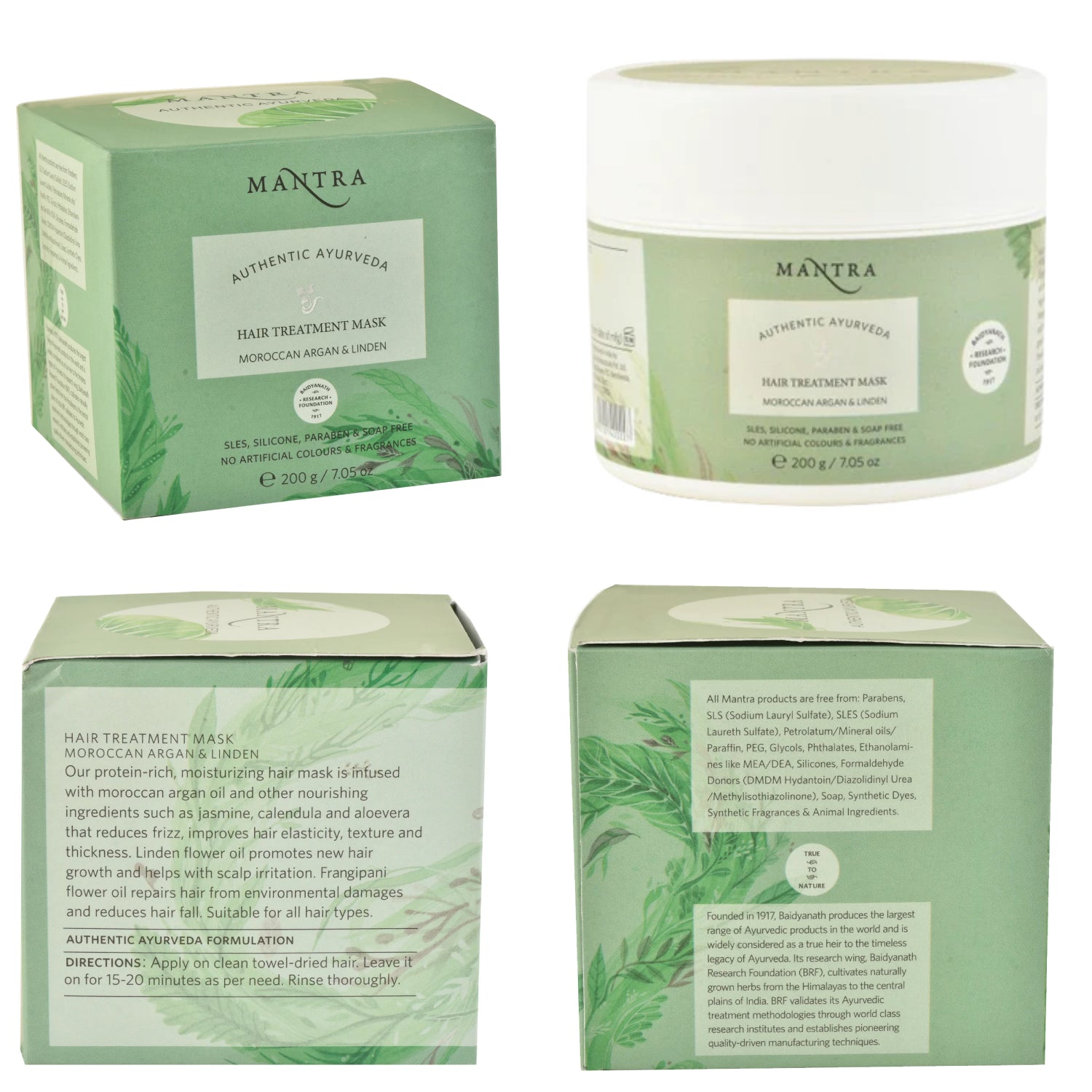 Mantra Hair Treatment Mask Moroccan Argan & Linden