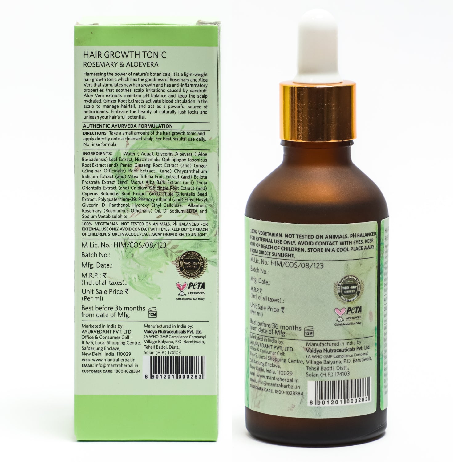 Mantra Hair Growth Tonic Rosemary & Aloevera