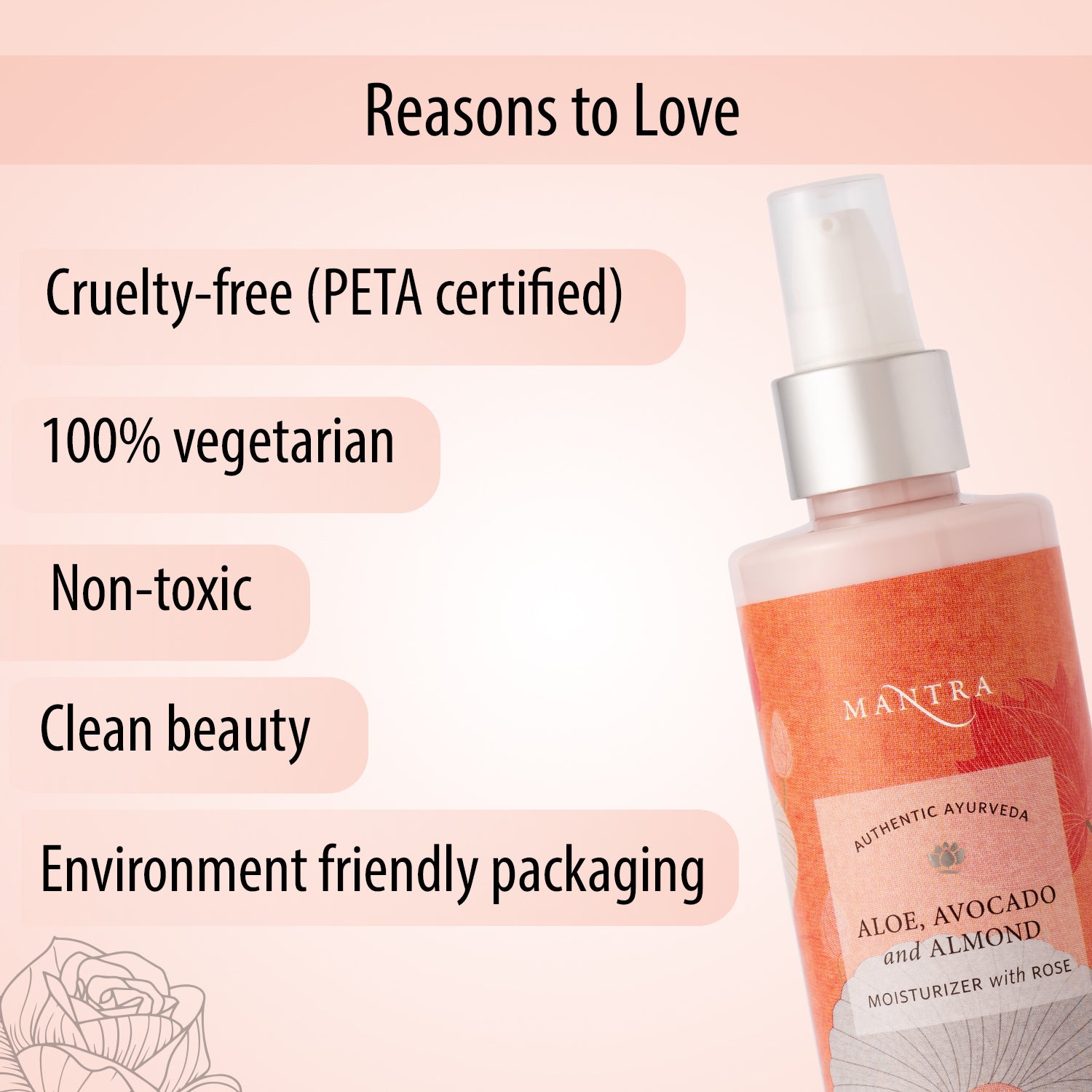 Mantra Aloe Avocado And Almond Moisturiser With Rose