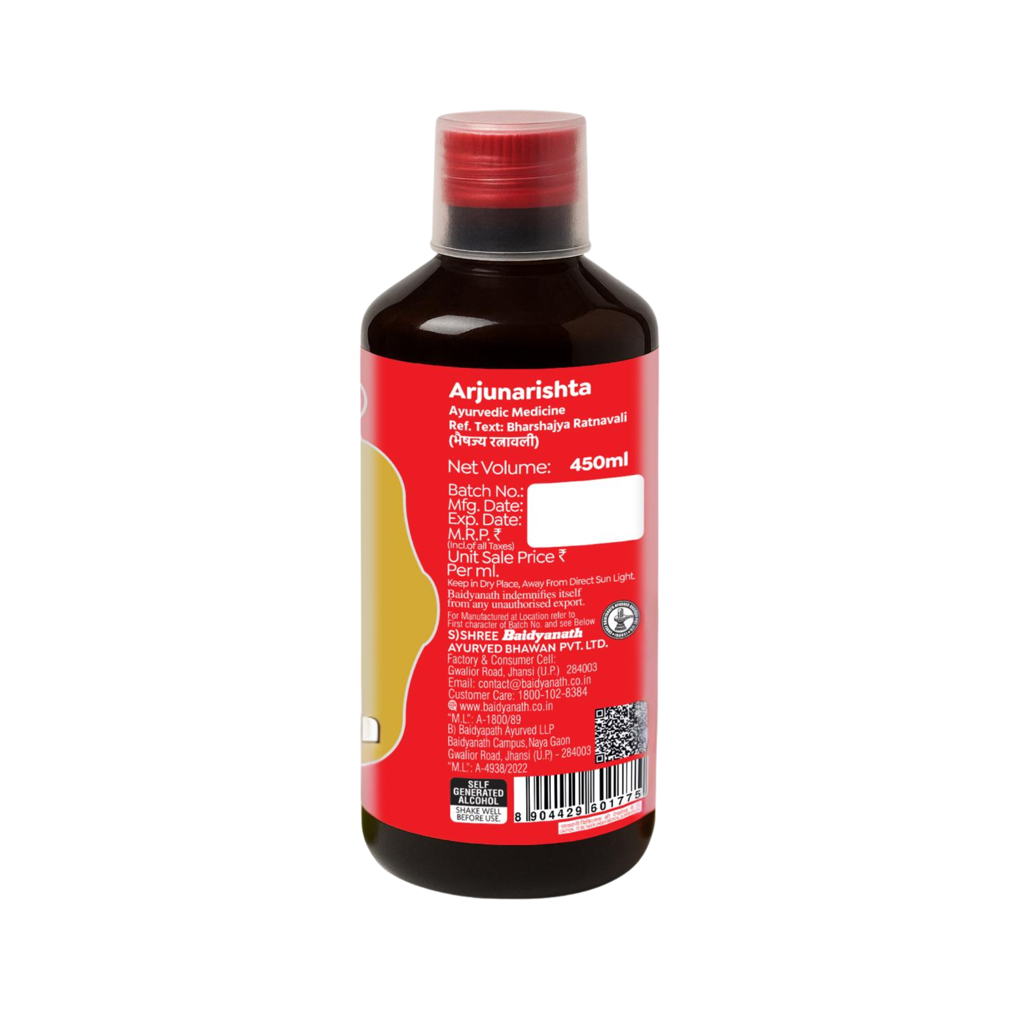 Arjunaristha with Arjun Chhal - Ayurvedic Tonic for Healthy Heart & Cardiac Function Support