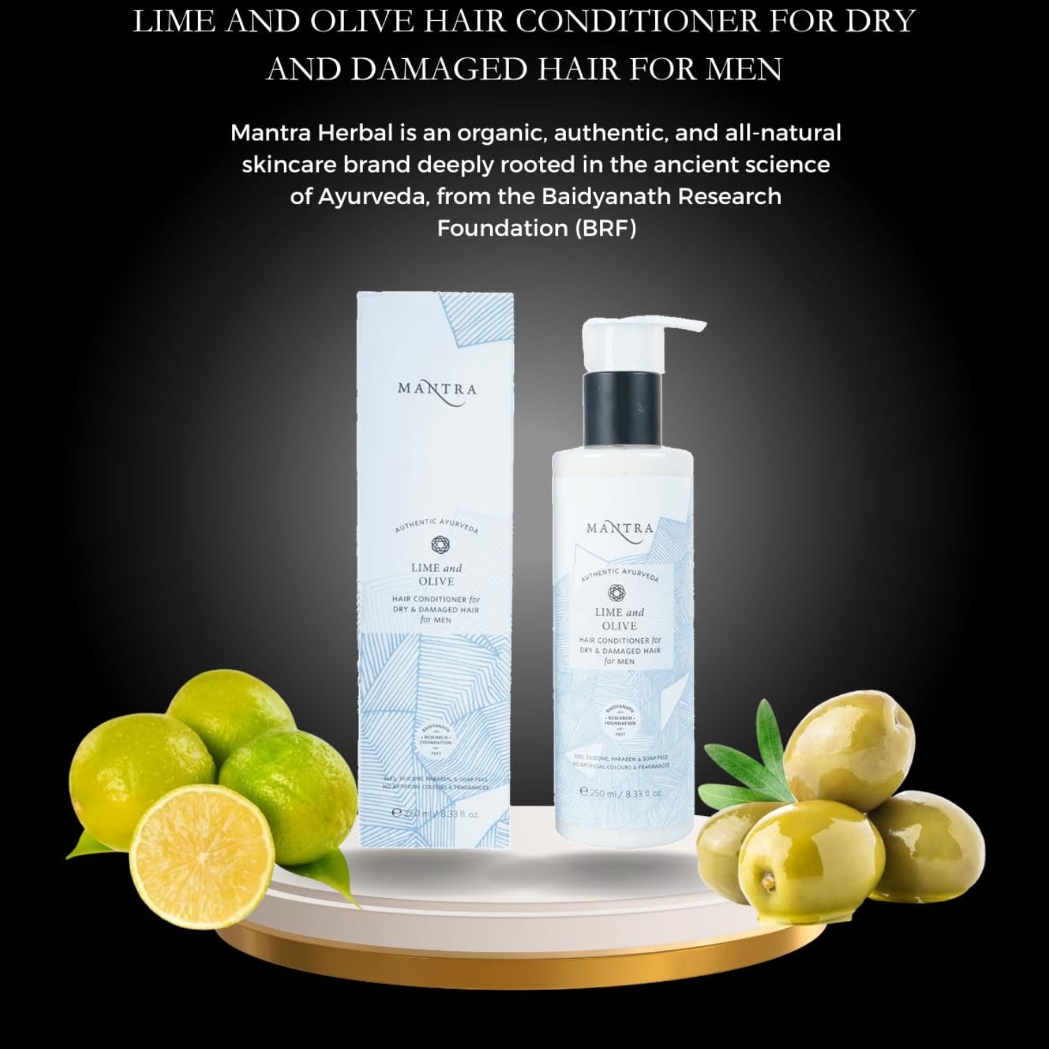 Mantra Lime And Olive Hair Conditioner For Dry And Damaged Hair For Men