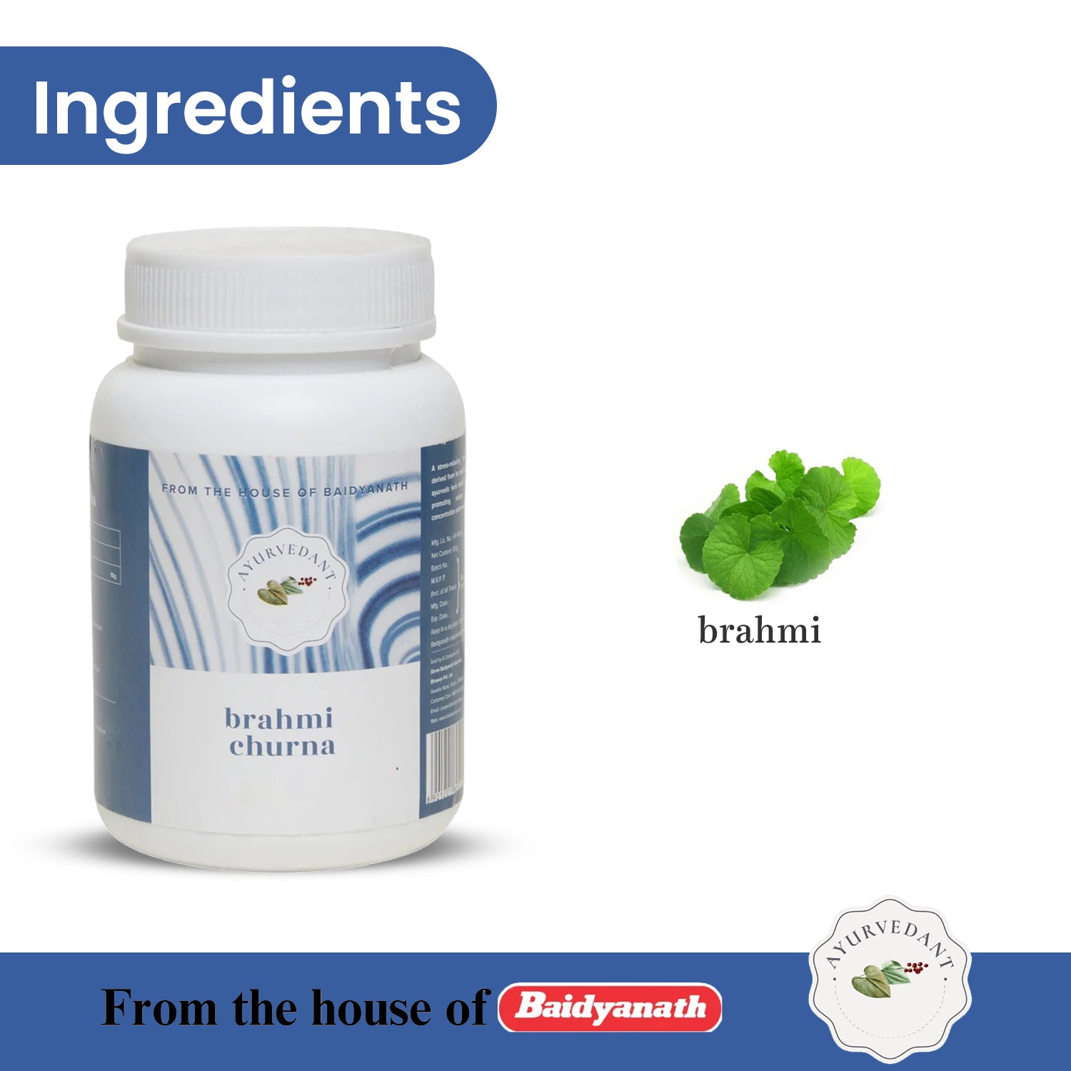 Baidyanath Ayurvedant Brahmi Churna