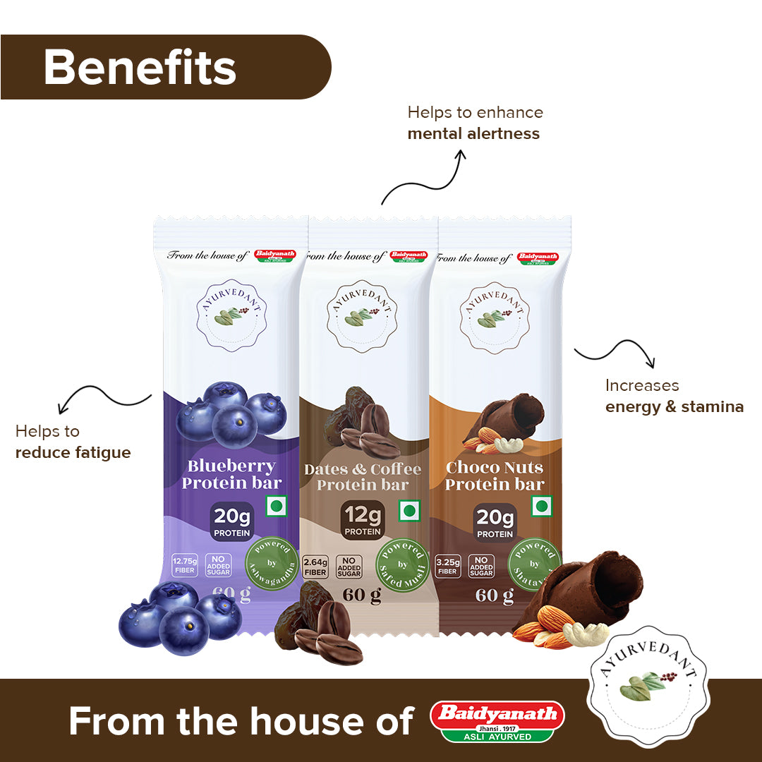 Ayurvedant Protein Bars Combo Pack of All Three Flavour