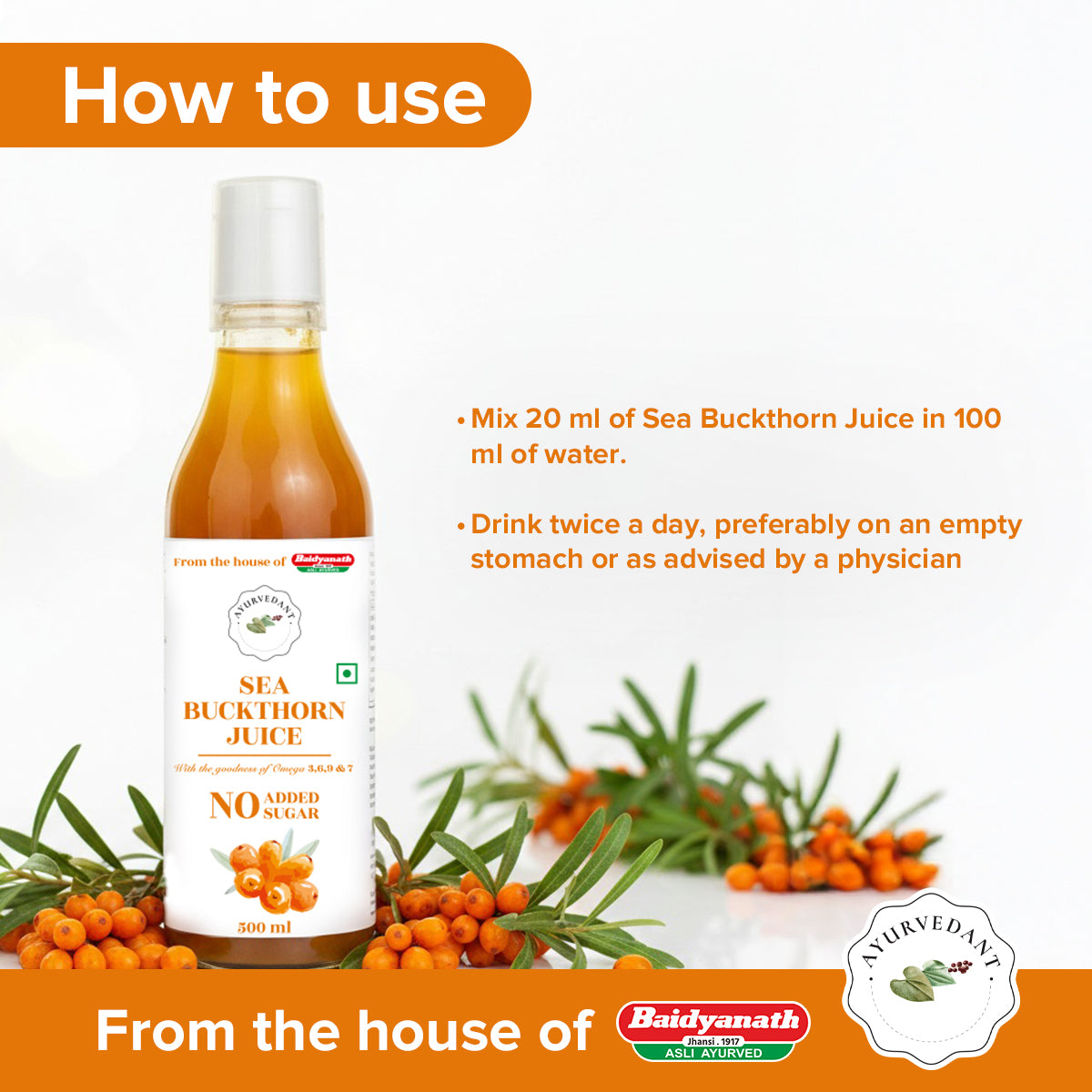 Ayurvedant Seabuckthorn Juice