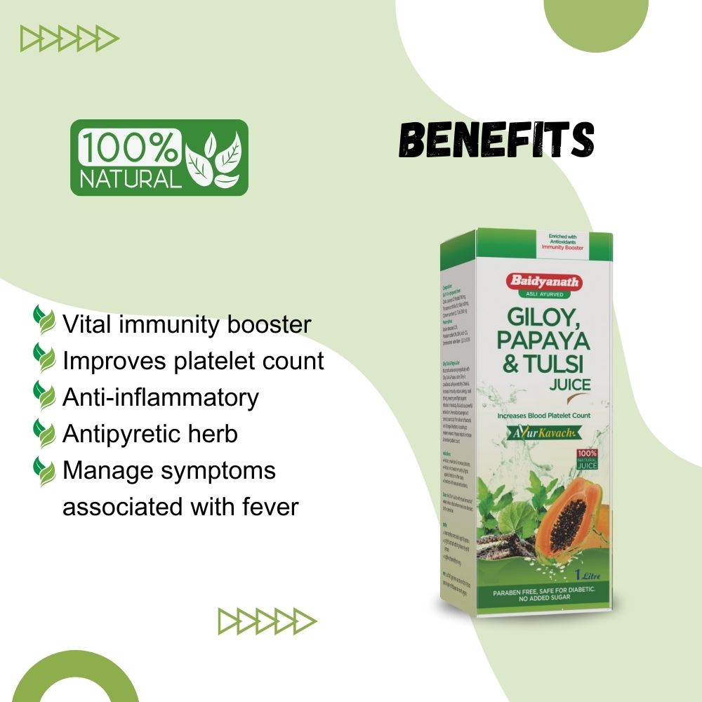 Baidyanath Giloy Papaya & Tulsi Juice